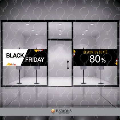 Adesivo para Vitrine | Black Friday - 2020