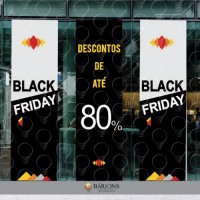 Adesivo de Vitrine com Impressão em Alta Resolução | Black Friday - 2020 