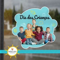 Adesivo de Recorte  para Vitrine | Dia das Crianças - 2021
