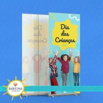 Banner Roll Up em Lona ou Tecido | Dia das Crianças - 2021