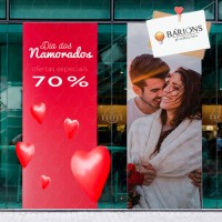 Adesivo de Vitrine Impresso - Dia dos Namorados 2021 