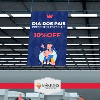 Super Banner em Lona Suspenso | Dia dos Pais - 2021 