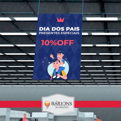 Super Banner em Lona Suspenso | Dia dos Pais - 2021