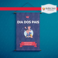 Banner Tradicional em Lona ou Tecido | Dia dos Pais - 2021