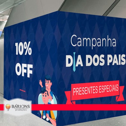 Tapume para Loja de Shopping | Dia dos Pais - 2021