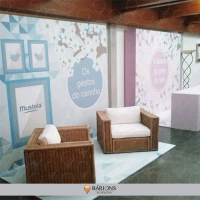 Showroom Mustela em Paineis com Impressão Digital 