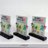 Troféu em Acrílico com Impressão e Formato Especial