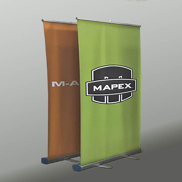 Banner roll up produzido pela Bárions Produções