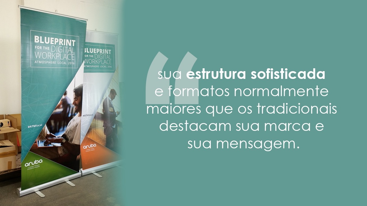 Banner Roll Up para Feira e Eventos | Bárions Produções